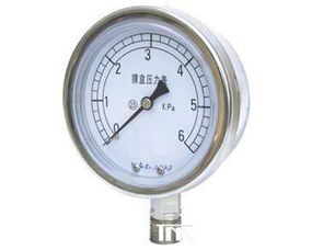 江蘇智瑞科技生產(chǎn)的膜盒壓力表