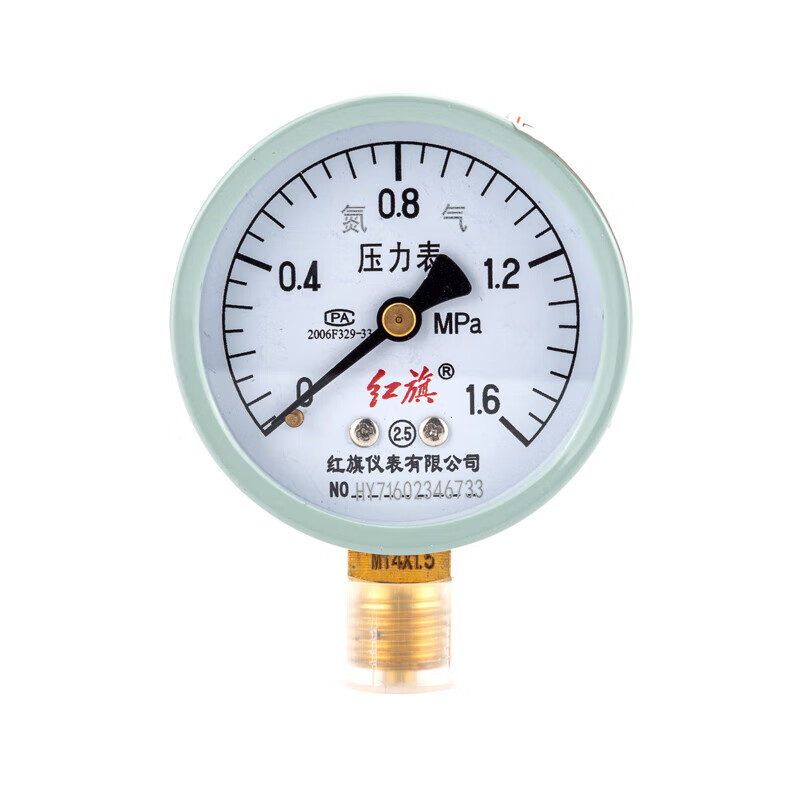 福利達(dá)紅旗儀表廠家直銷氮?dú)鈮毫Ρ頊p壓器氣體管道專用螺紋14*1.5 00